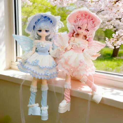 春夏季米甜可爱裙娃衣8分12分ob11女仆11-17厘米甜阿巳体bjd衣服