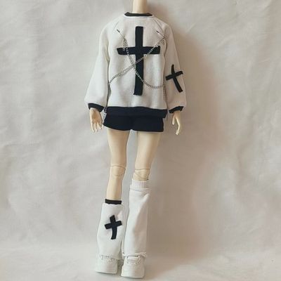 四分娃衣bjd4分亚文化套装上衣加装饰加短裤加腿套4点百搭男娃女