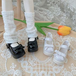 四分娃鞋4分BJD娃子厚底蝴蝶结松糕鞋熊妹sd14咪咪兔蜜桃体