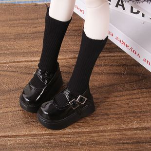 娃鞋四分bjd4分松糕鞋皮鞋娃子熊蛋卡肉mddsoo 14搭扣高跟鞋