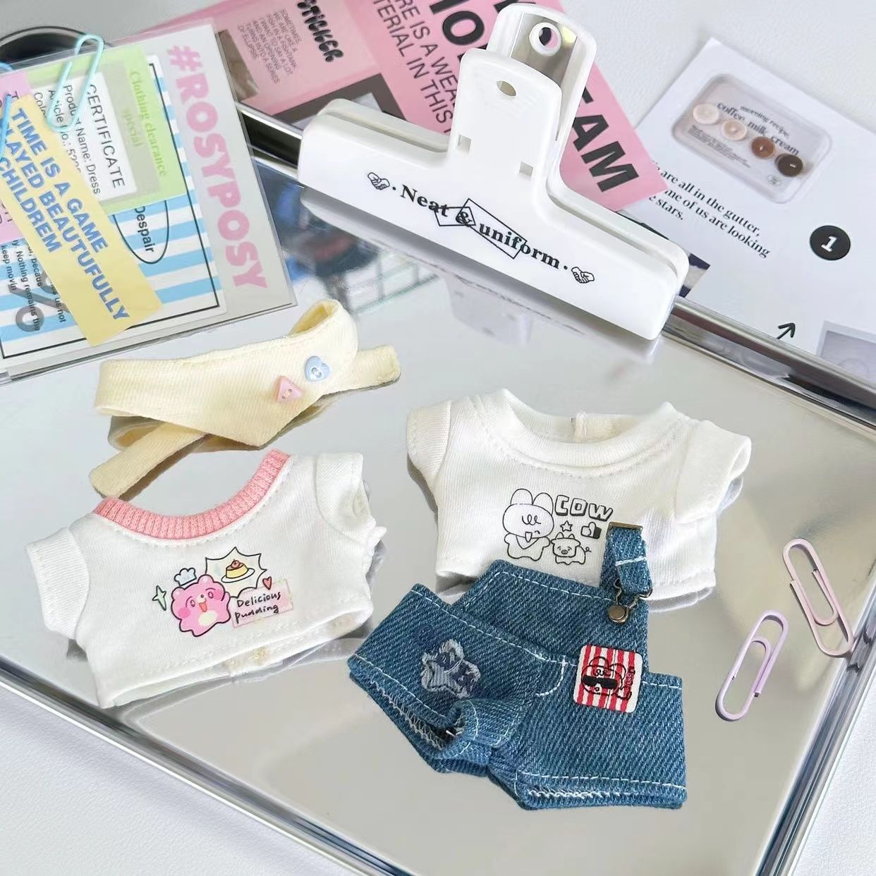 10cm娃衣便宜棉花玩偶diy套装毛绒换装公仔娃服包邮