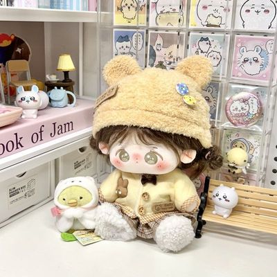 棉花娃娃20cm娃衣秋冬新款无属性女服冬季毛衣外套连衣裙可爱