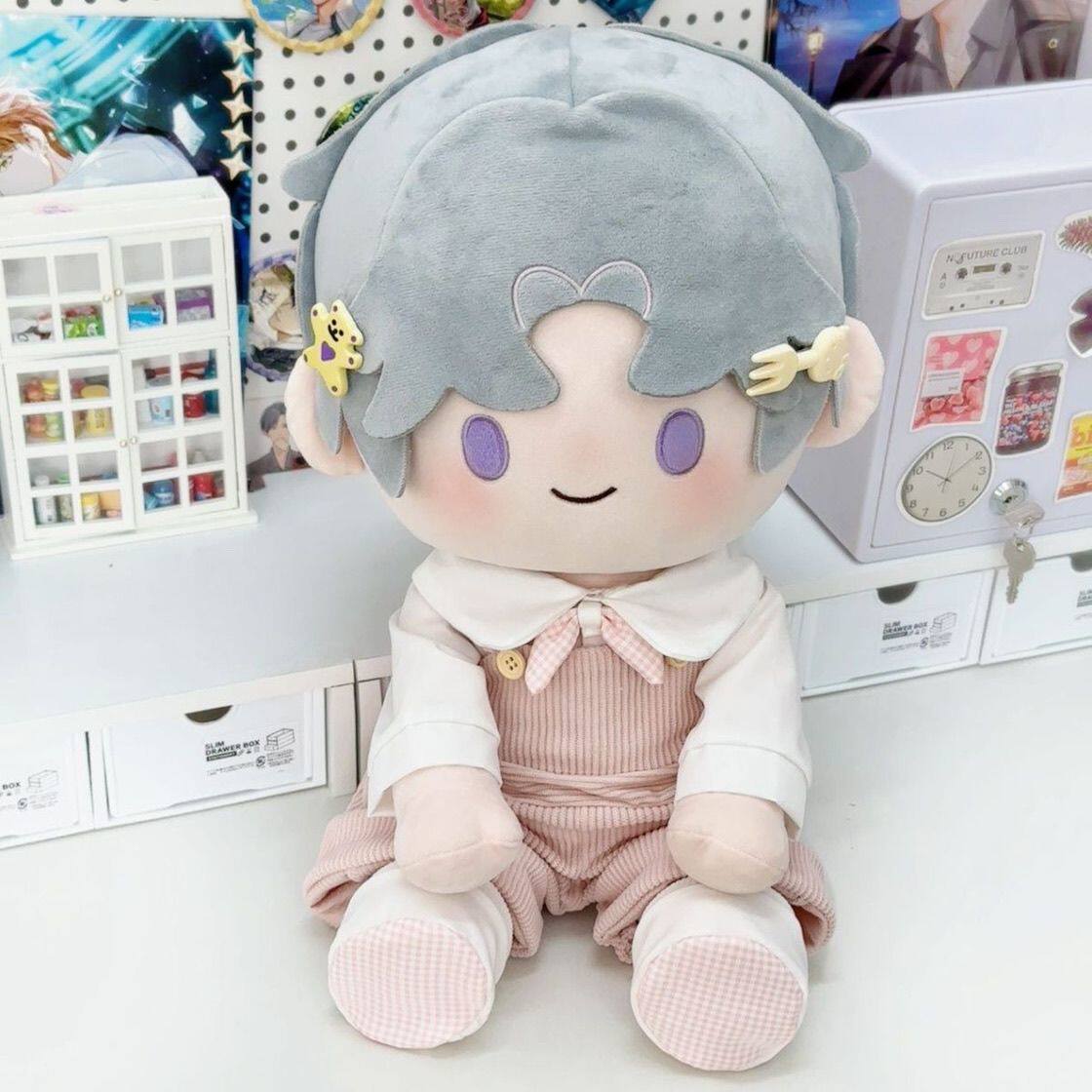 娃衣40cm棉花娃娃衣服小熊睡衣爬爬服套装背带裤公仔外出服现货