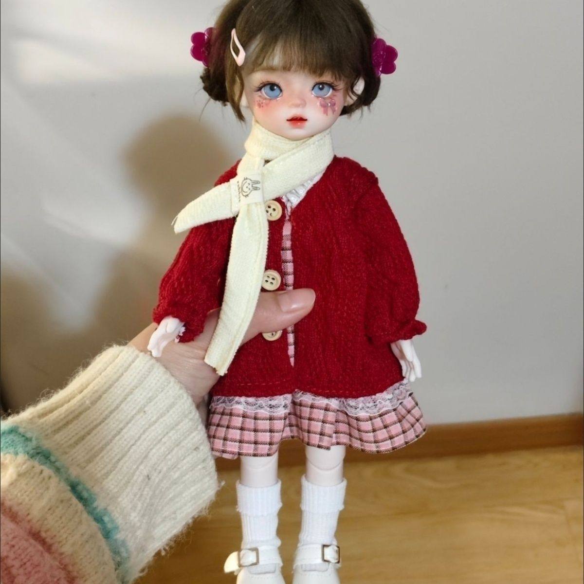 六分娃衣30厘米胖体洋娃娃bjd娃娃6分换装洛丽塔套装连衣裙鬼妈妈