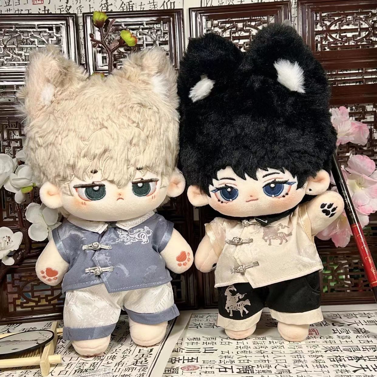 40cm娃衣棉花娃娃站姿衣服中式汉服一番赏替换玩偶衣服包邮无属性