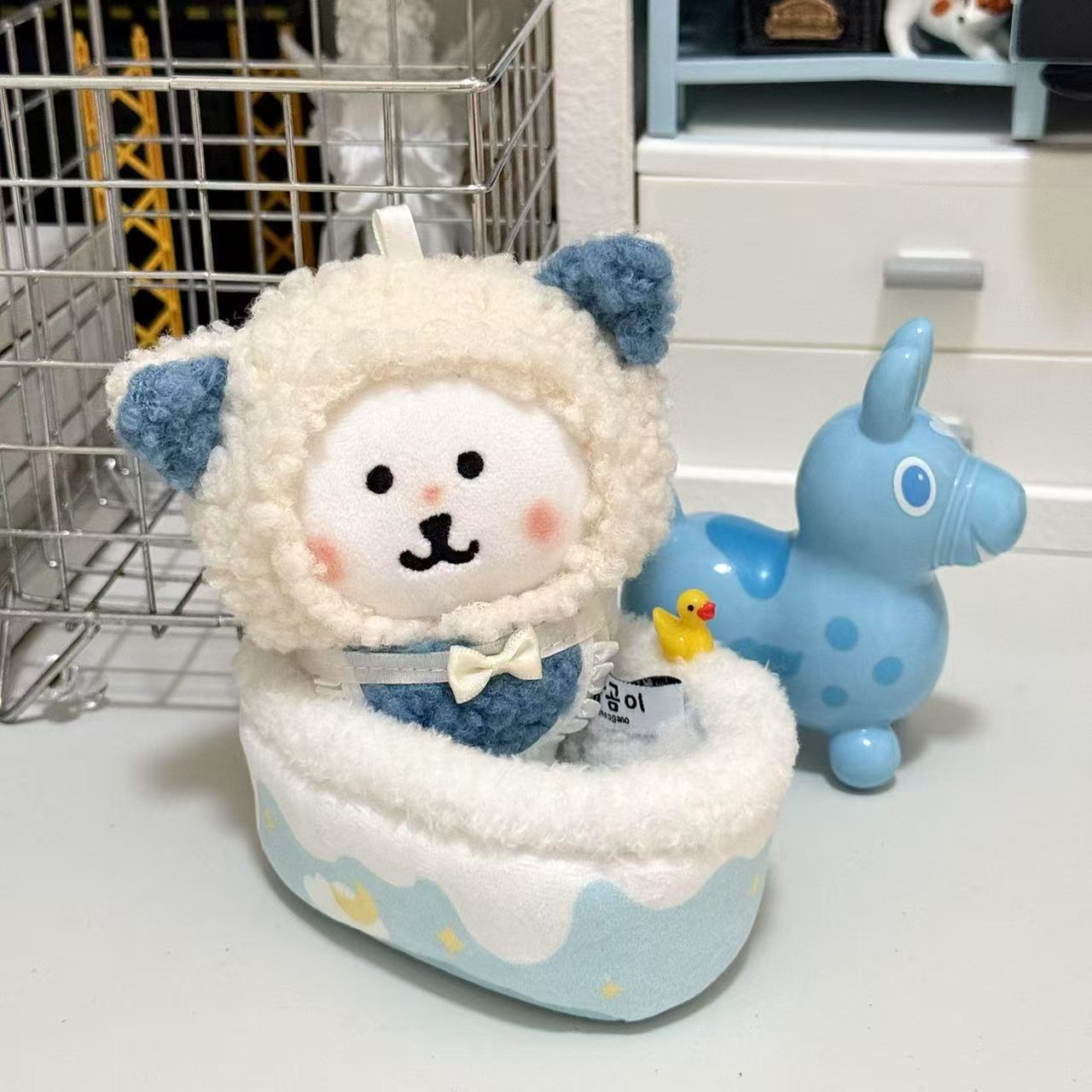 自嘲熊娃衣13cm挂件10cm棉花娃服玩具公仔换装可爱毛绒头套