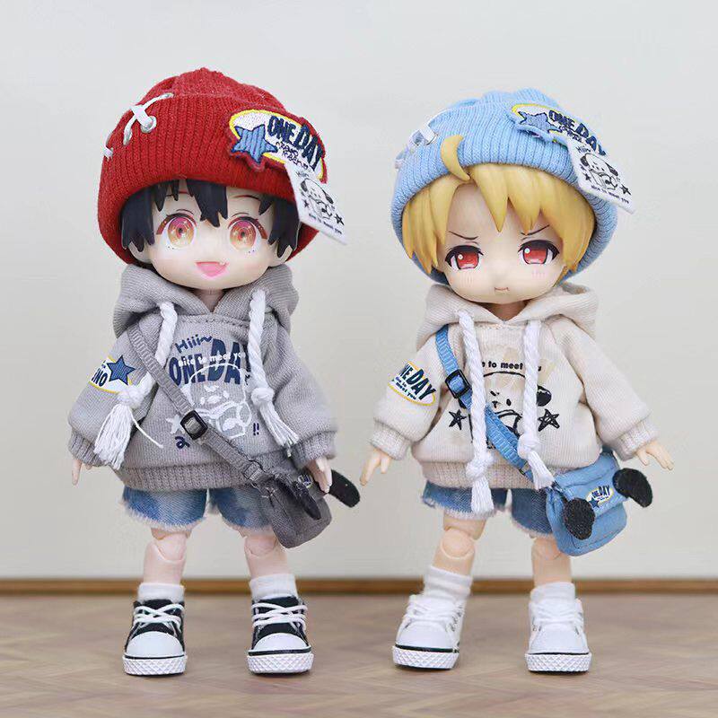 阿巳2娃衣12分娃衣材料包3.0 新款休闲可爱卫衣套装BJD公仔衣服