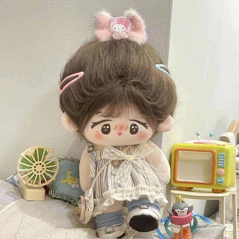 国风娃衣无属性20cm棉花娃服套装小岛日记中古风可爱裙子玩偶替换