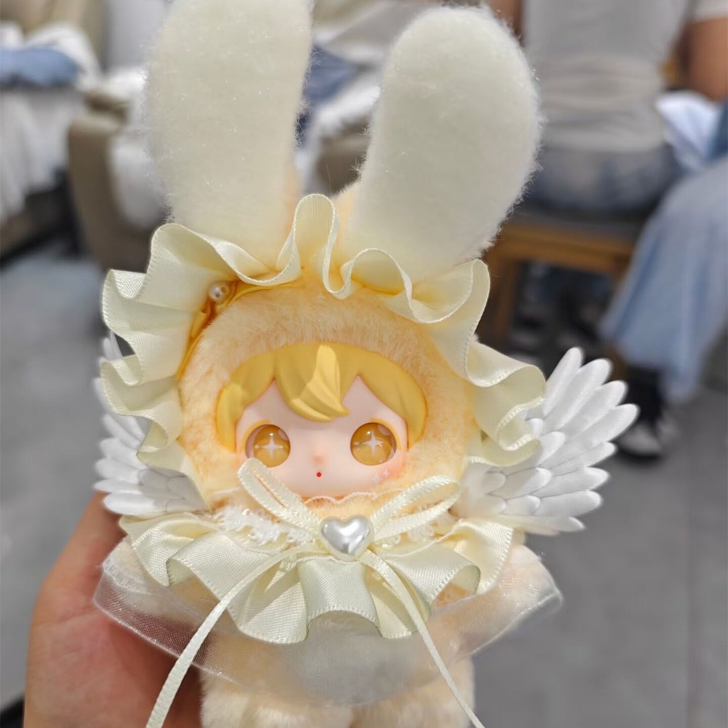 娃衣兔闪闪公仔玩偶搪胶毛绒背带裤衣服装神秘