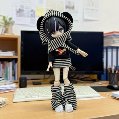 12分娃衣ob11bjd洋娃娃玩具换装衣服8分阿巳体卫衣套装秋冬款