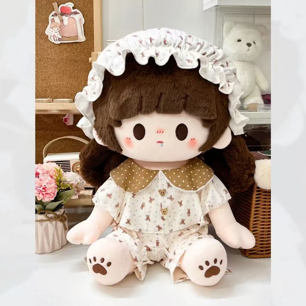 40厘米娃衣可爱40cm夏季坐姿套装睡衣一番替换装棉花娃服小宝衣服