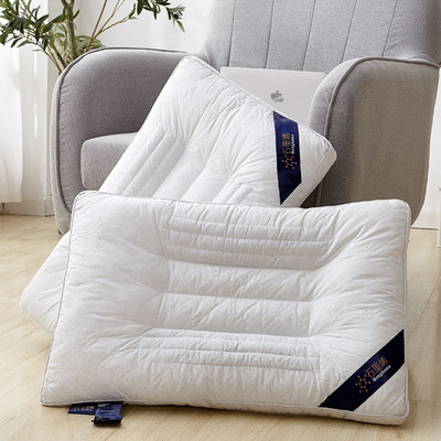 全棉决明子枕头护颈椎助s睡眠枕芯家用一对中偏高偏硬不塌陷不变