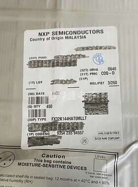 FX32K144HAT0MLLT 嵌入式-微控制器芯片 封装LQFP-100