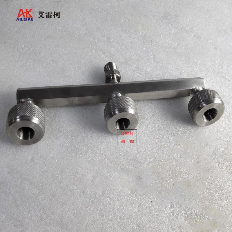 一转三快拧接头多接口活动快速三通螺纹转压力表校验台