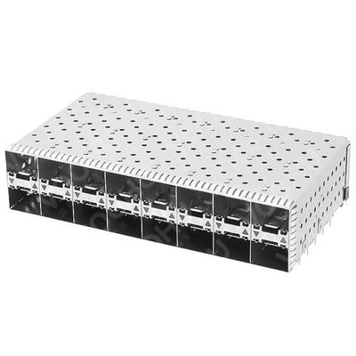 WHSFP16228F009 SFP+ CAGE 2×8压接式外侧双灯 镀金30U 连接器