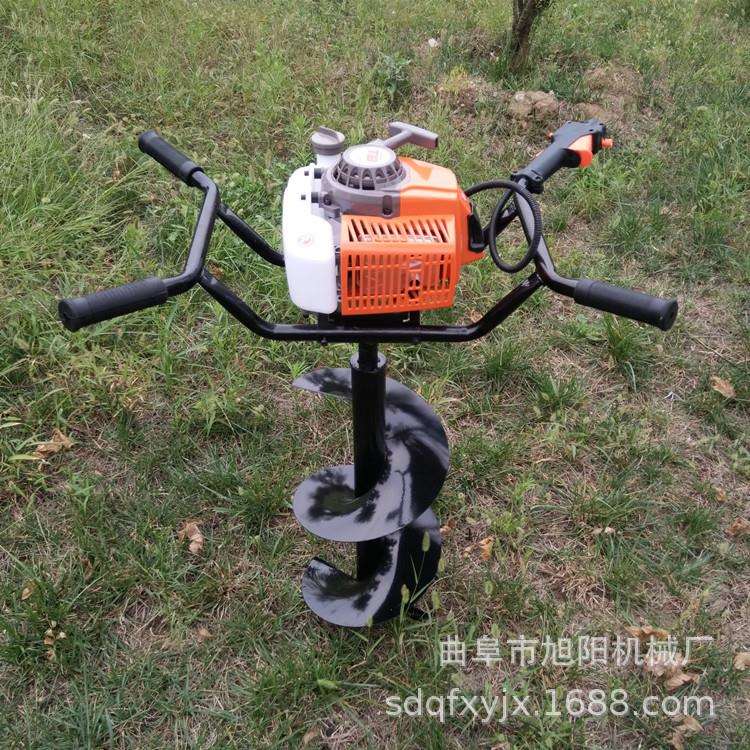 便携式植树挖坑机 电力交通立柱栽杆打桩机 双人汽油地钻打孔机