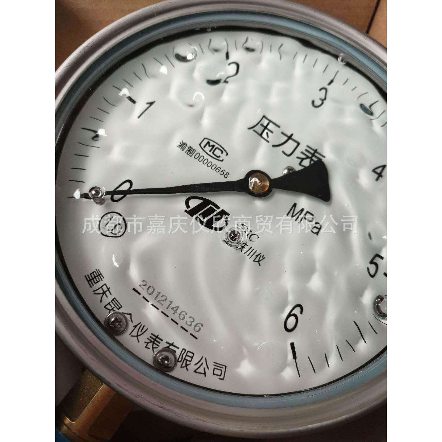 耐震压力表YTN150 1.0级 0-6MPA