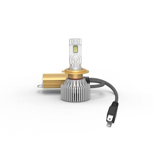 汽车LED大灯H7H4双铜管散热140W功率led前照明灯9005H11雾灯解码