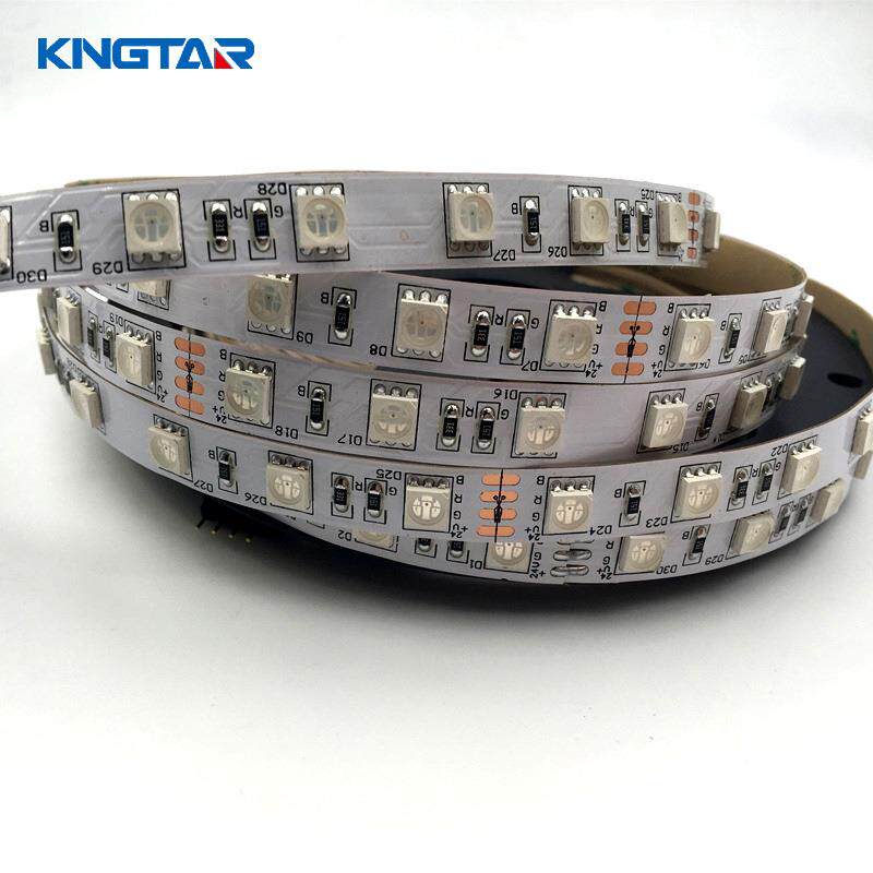 高亮5050贴片rgb七彩led灯带60珠24v灯条套管户外防水软灯条