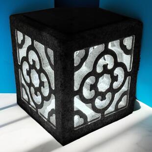 家用太阳能石头灯整石灯笼仿古中式柱头灯别墅庭院大门装饰景观灯