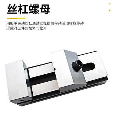 高精密QKG88快动平口钳磨床虎钳万力批士铣床夹具夹紧工作台3.5寸