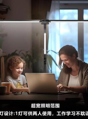 跨境LED台灯多功能三头折叠夹子灯桌面美甲办公阅读学习护眼台灯