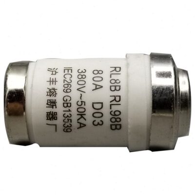 RL98B沪丰熔断器D03船用RL8B 80A100A125A陶瓷保险丝芯子底座380V