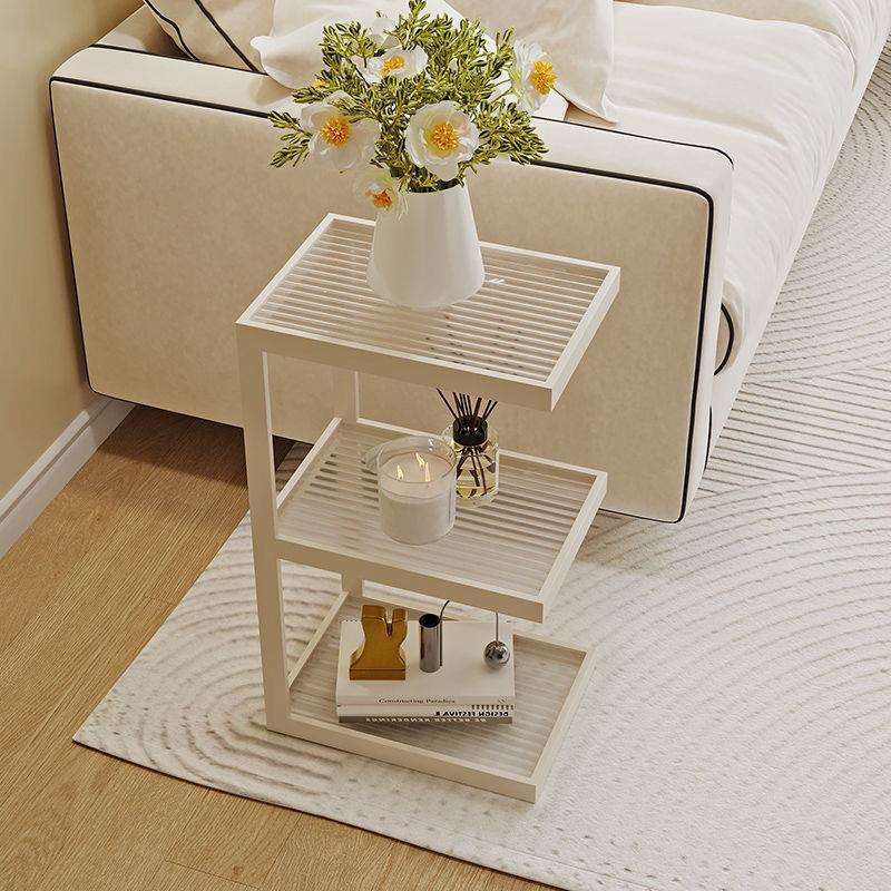 创意铁艺小型书架落地置物架靠墙转角窄缝收纳客厅展示架赵之吴