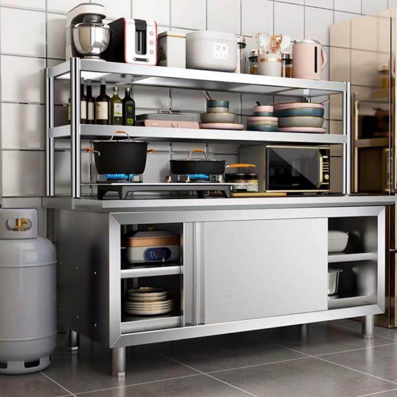 整体焊接304工作台不锈钢厨房家用橱柜作台酒店放碗拉门外贸,电子元器件市场,其它元器件,淘宝优惠券,粉丝福利购,淘宝优惠卷