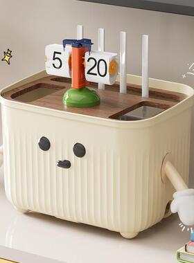 MTOY桌面客厅路由器收纳盒卧室茶几整理家用电源线置物架塑料电线