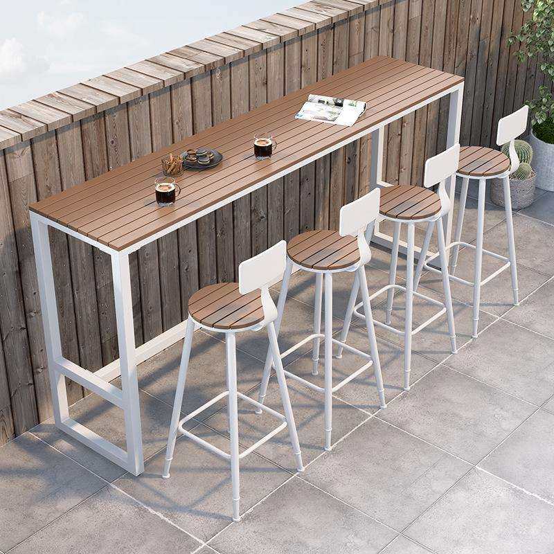 露天阳台吧台桌室外休闲靠墙高脚长条桌简约现代防腐户外桌椅组合,电子元器件市场,其它元器件,淘宝优惠券,粉丝福利购,淘宝优惠卷