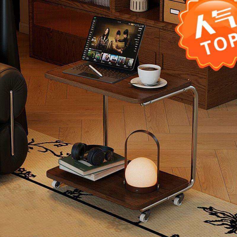 沙发边几可移动小推车卧室置物架客厅家用便携式简约双层床头柜,鲜花速递/花卉仿真/绿植园艺,割草机/草坪机,淘宝优惠券,粉丝福利购,淘宝优惠卷