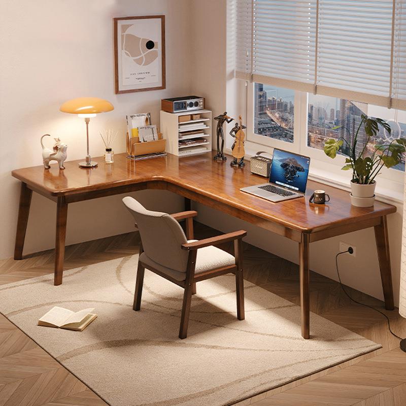 转角书桌学生学习桌写字卧室家用工作台式电脑桌拐角L型床边