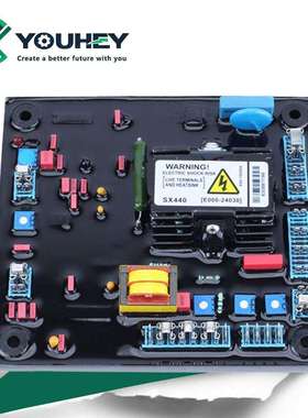 SX440/AD E000-24030 调压板AVR红色无刷发电机自动电压调节器