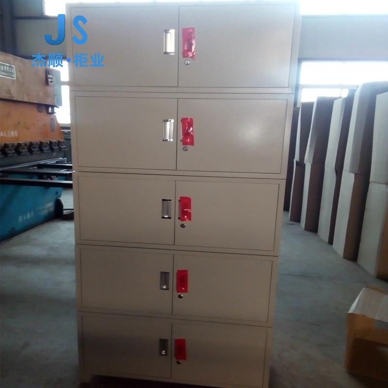 铁皮柜文件柜 五节档案资料储物柜 钢制办公柜河北杰顺