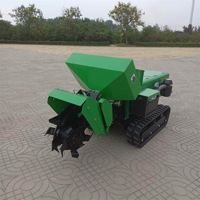 40马力履带开沟机犁地自走式开沟施肥机大棚园林田园管理机