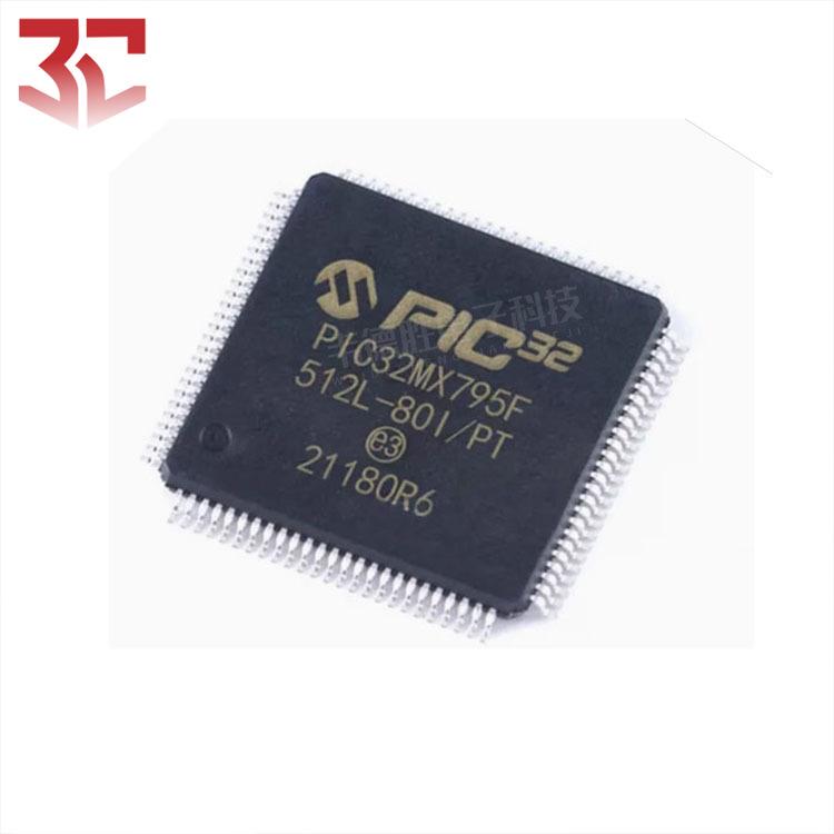 PIC32MX795F512L-80I/PT 贴片 TQFP-100 单片机(MCU/MPU/SOC)芯片