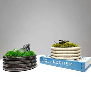 仿真花盆景永生苔藓花艺绿植酒店大堂新中式会议桌盆栽洽谈桌摆件