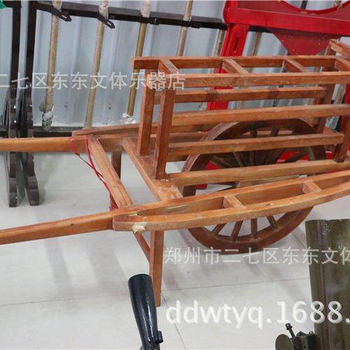老农具工艺品木制古代独轮车实用手推车工艺品影视道具小推车