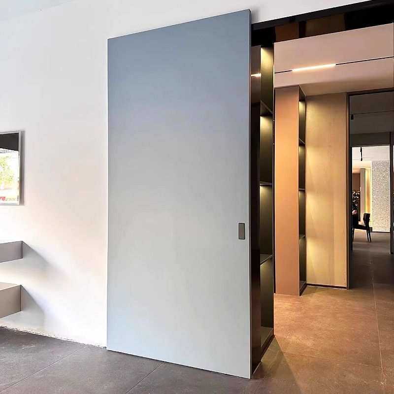 幽灵门隐形轨道五金配件卫生间厨房导轨推拉移门无轨吊滑轨