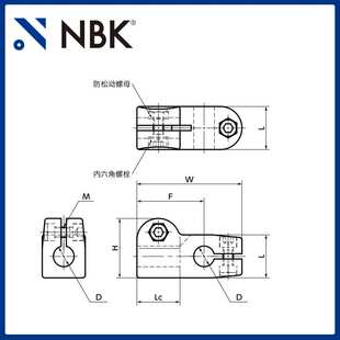 NBK GN191-SW 管接头T形交叉 直线运动部件配件传动 厂家直供