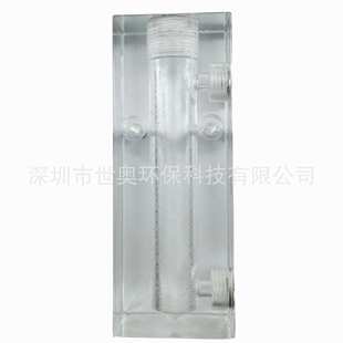 水质分析专用流通槽单通方形 电极螺纹3/4都可以用PH/ORP EC CL等