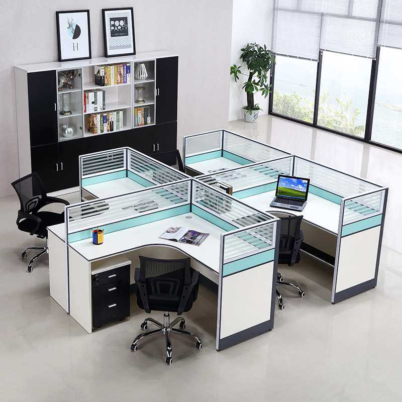 广州家具简易办公桌椅组合桌子 办公室屏风隔断员工工位办公桌