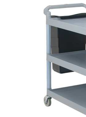 白云AF08175A加厚塑料三层小推车酒店餐厅服务车收碗碟送餐上菜车