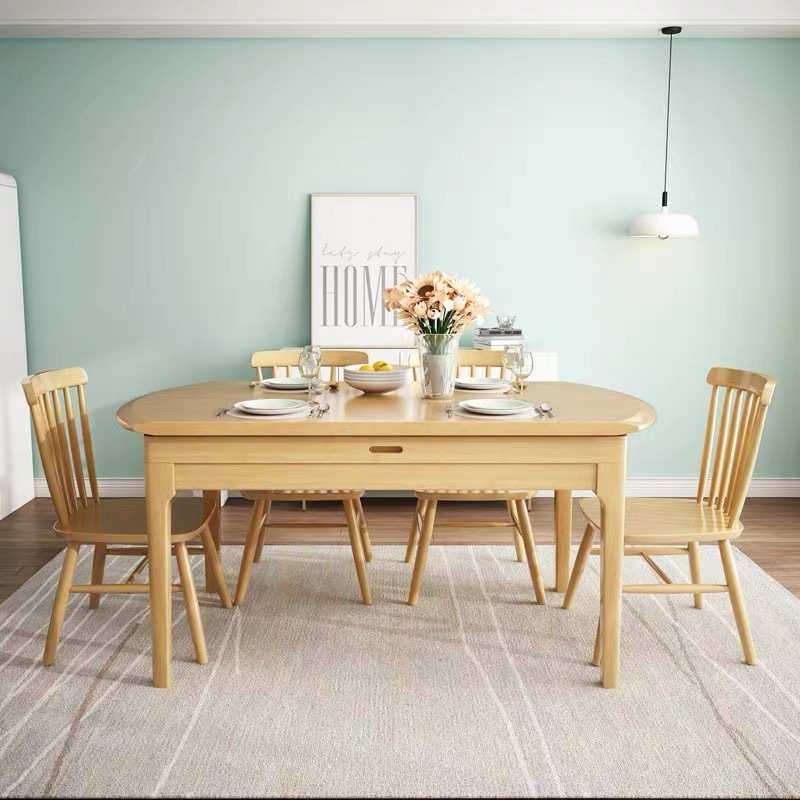 实木餐桌现代简约饭桌小户型原木色桌椅组合伸缩家用吃饭桌子,农机/农具/农膜,其它农用工具,淘宝优惠券,粉丝福利购,淘宝优惠卷