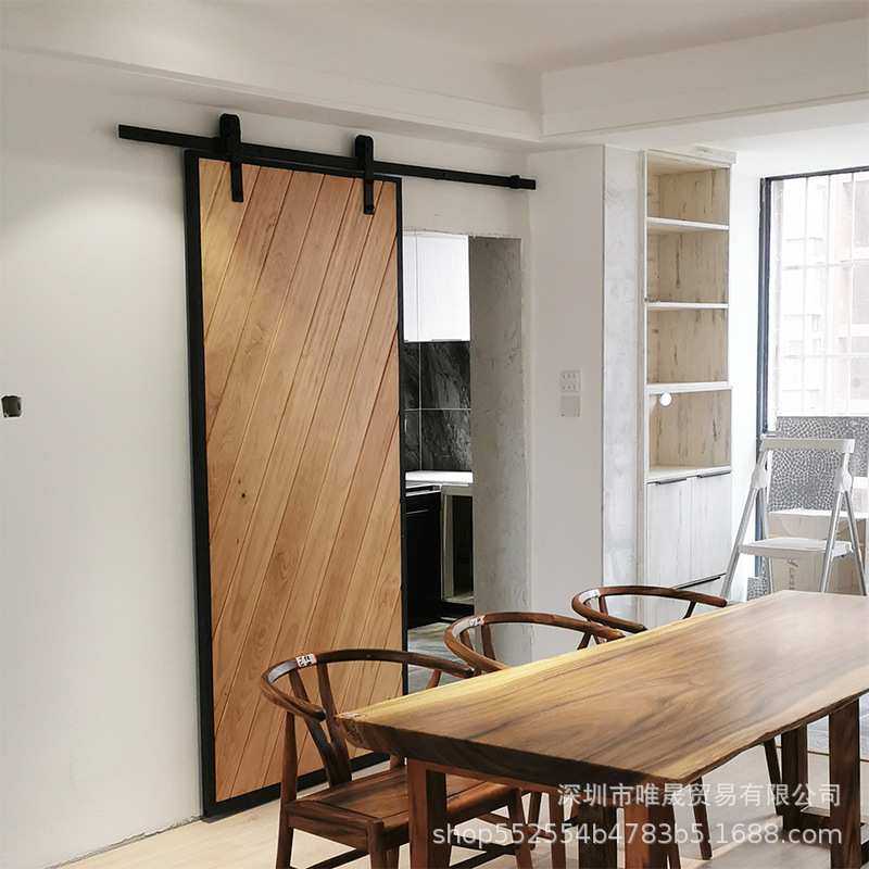 无轨道推拉门 隐形幽灵门卫生间 门木门室内门巴士门厨房谷仓门