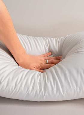 白色酒店中高枕软枕一对装送枕套一对