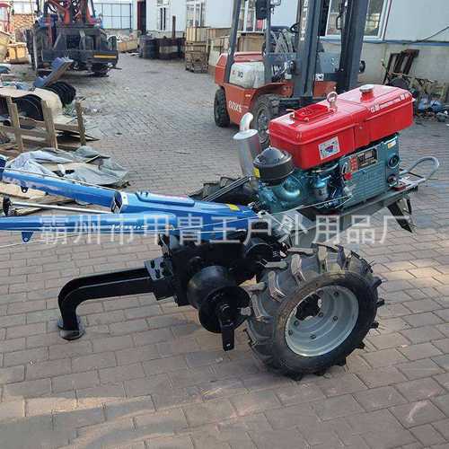 5T手扶拖拉机绞磨导线牵引机地缆拉线机手扶拖拉机绞磨甲胄王