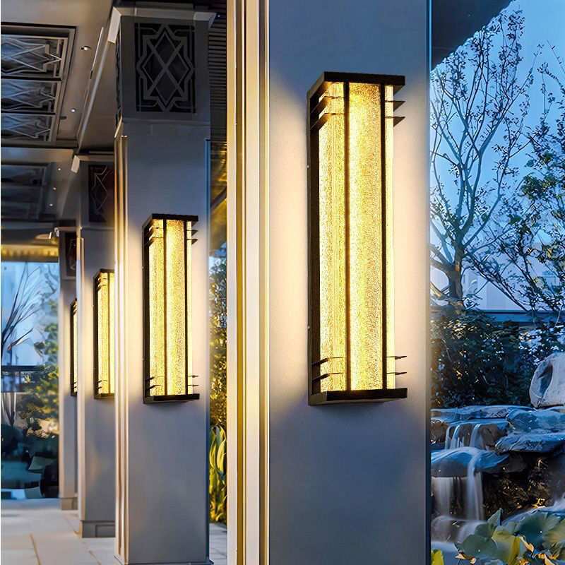太阳能壁灯壁灯防水别墅柱子壁灯免接线庭院酒店户外简约门头大门