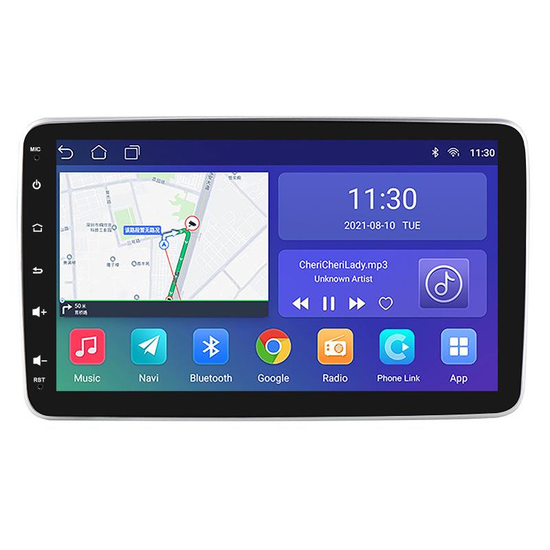 10.1寸单锭通用机屏幕可拆360度旋转摇头车载导航一体机